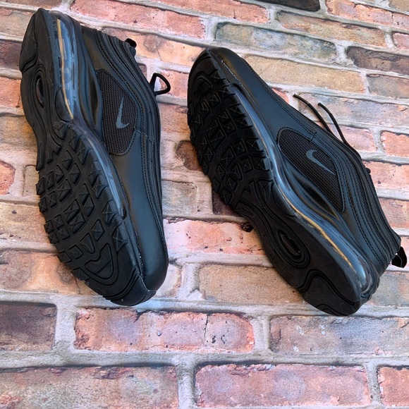 Nike Air Max 97 Sneaker in Black/Black/Dark Smoke Grey Size W11.5/M10 - Picture 8 of 8